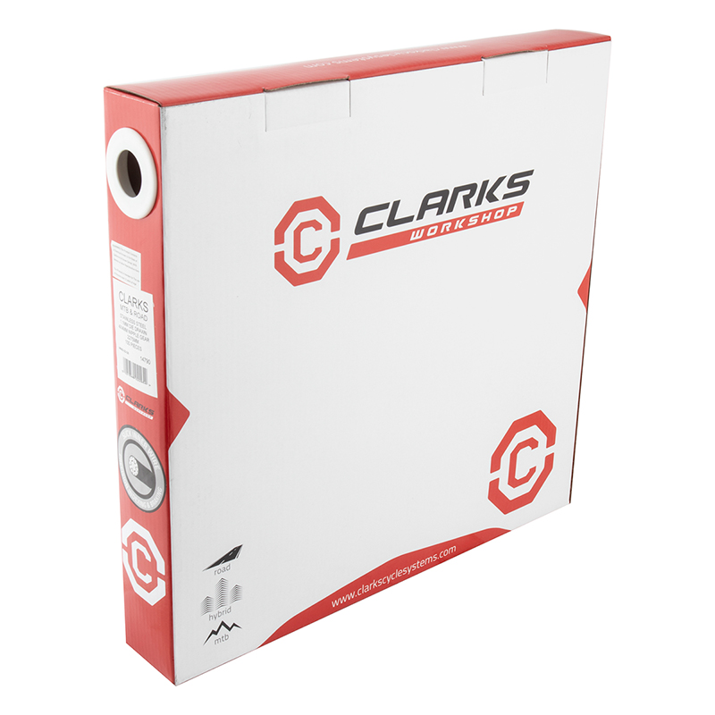 Clarks Bulk Stainless Slick Gear Wire Front or rear 2275mm 1.1mm SS Silver 100/bx MTB/Road