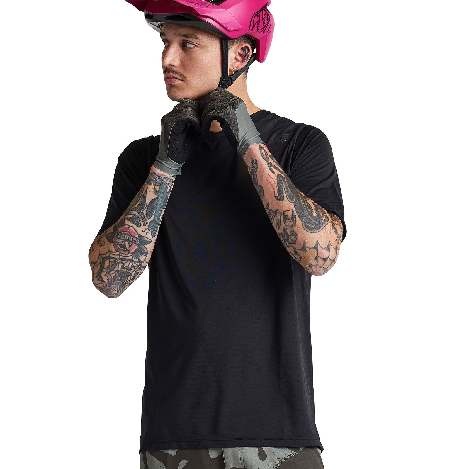 Skyline Short Sleeve Jersey Mono Black - Image 4