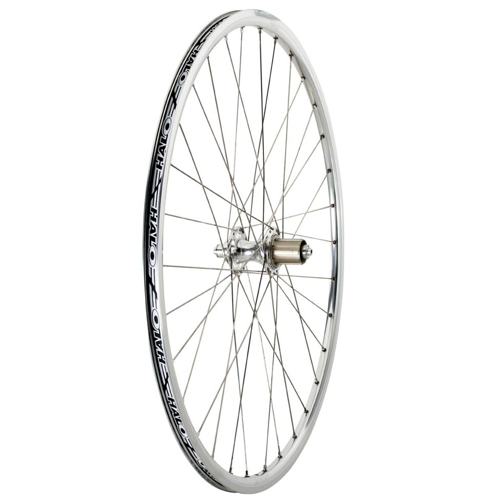 Halo Retro 700c Wheel - 32h, Polished Silver