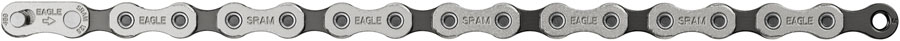 SRAM S200 Eagle Chain - 12-Speed 126 Links Silver/Black SRAM S200 Eagle Chain - 12-Speed 126 Links Silver/Black