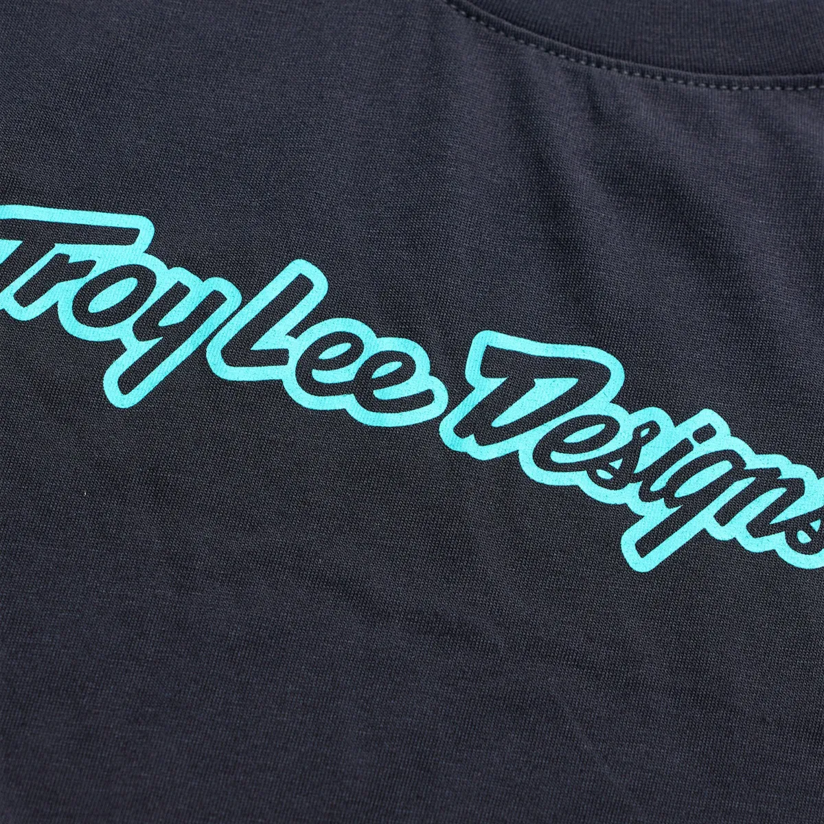 Youth Skyline Ride LS Tee Signature Black / Real Teal - Image 3