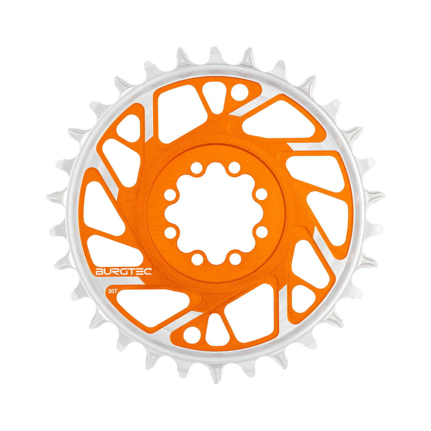 Burgtec 3mm Offset Thick Thin Chainring SRAM 8-Bolt 30T Org