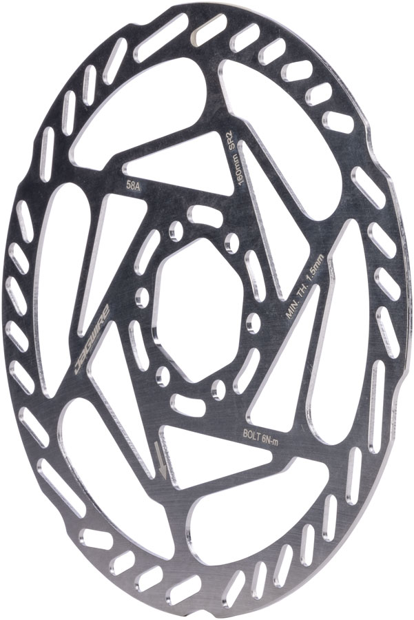 Jagwire Sport SR2 Disc Brake Rotor - 160mm 6-Bolt 1.8mm Thickness