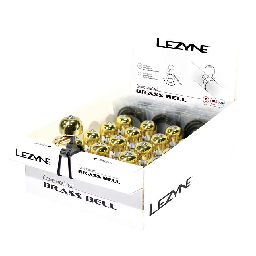 Lezyne Classic Brass Bell Brass/Black Lezyne Classic Brass Bell Brass/Black
