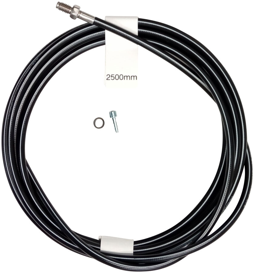 Magura Hydraulic Brake Hose - 2500mm Straight Line Fitting Black