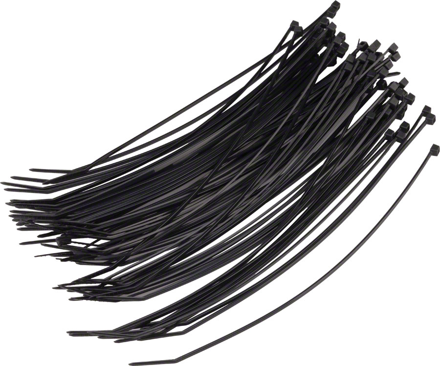 Wheels Manufacturing Zip Ties - Black 200 x 2.5mm 100ct Wheels Manufacturing Zip Ties - Black 200 x 2.5mm 100ct