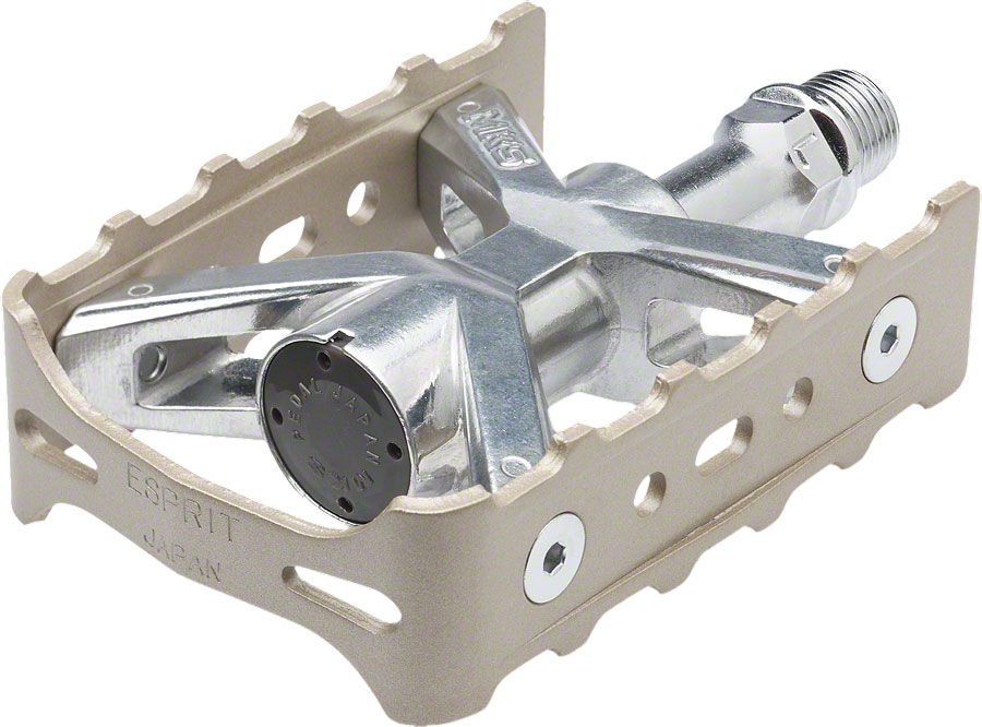 MKS Esprit Pedals - Platform Aluminum 9/16" Silver MKS Esprit Pedals - Platform Aluminum 9/16" Silver