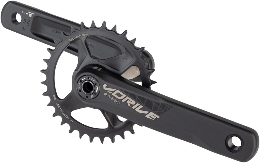 Full Speed Ahead V-Drive Modular 1x Crankset - 11/12-Speed 32t Direct Mount MegaExo Spindle Interface, Black - Image 2