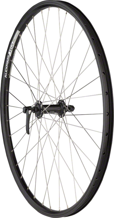 Quality Wheels Deore/DH19 Front Wheel - QR x 100mm, Rim Brake, Black, Clincher, 36H
