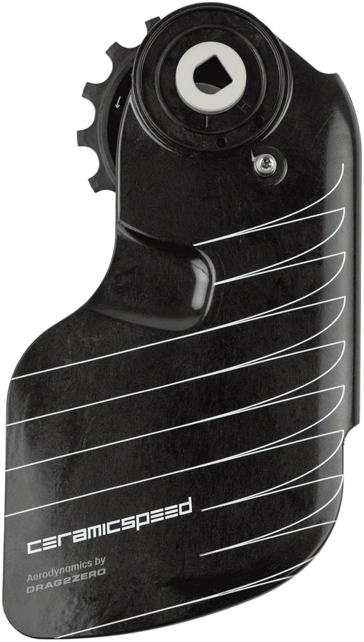 CeramicSpeed OSPW Pulley Wheel Aero Alpha System SRAM Red/Force AXS - Coated Races Aluminum Pulley Carbon Cage BLK CeramicSpeed OSPW Pulley Wheel Aero Alpha System SRAM Red/Force AXS - Coated Races Aluminum Pulley Carbon Cage BLK