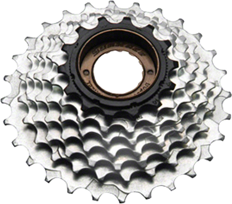 SunRace M2A 7-speed Freewheel - 14-28t Chrome/Black