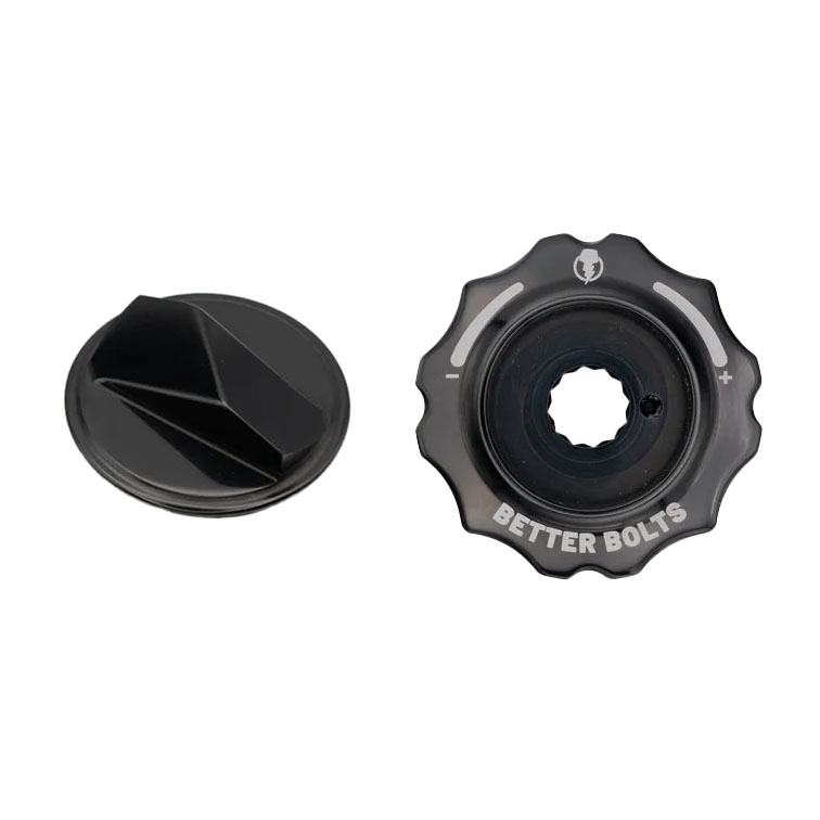 Better Bolts Fork Caps Fox Grip2/GripX2/GripX 36/38/40 Black