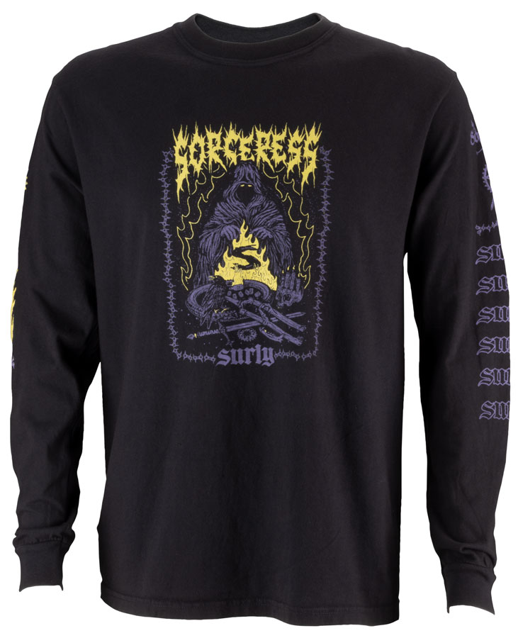 Surly Sorceress Long Sleeve Shirt Black - X-Large