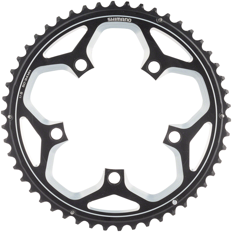 Shimano RS500 Chainring - 110 BCD 5-Bolt 11-Speed Black - Image 4