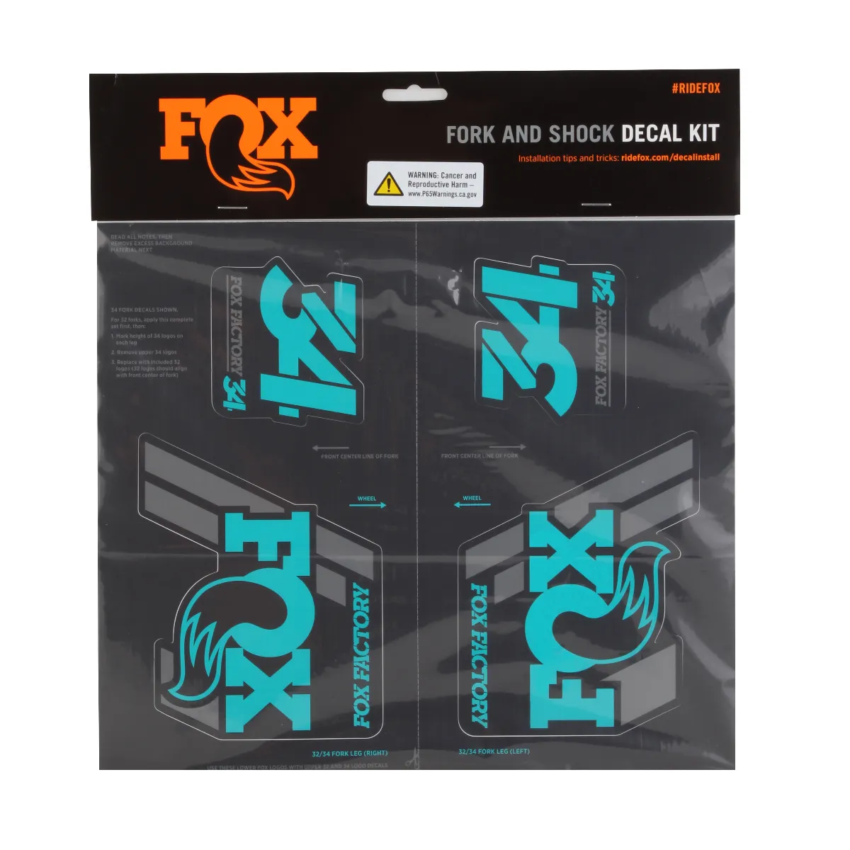 Fox Shox Heritage Decal Kit - Image 16