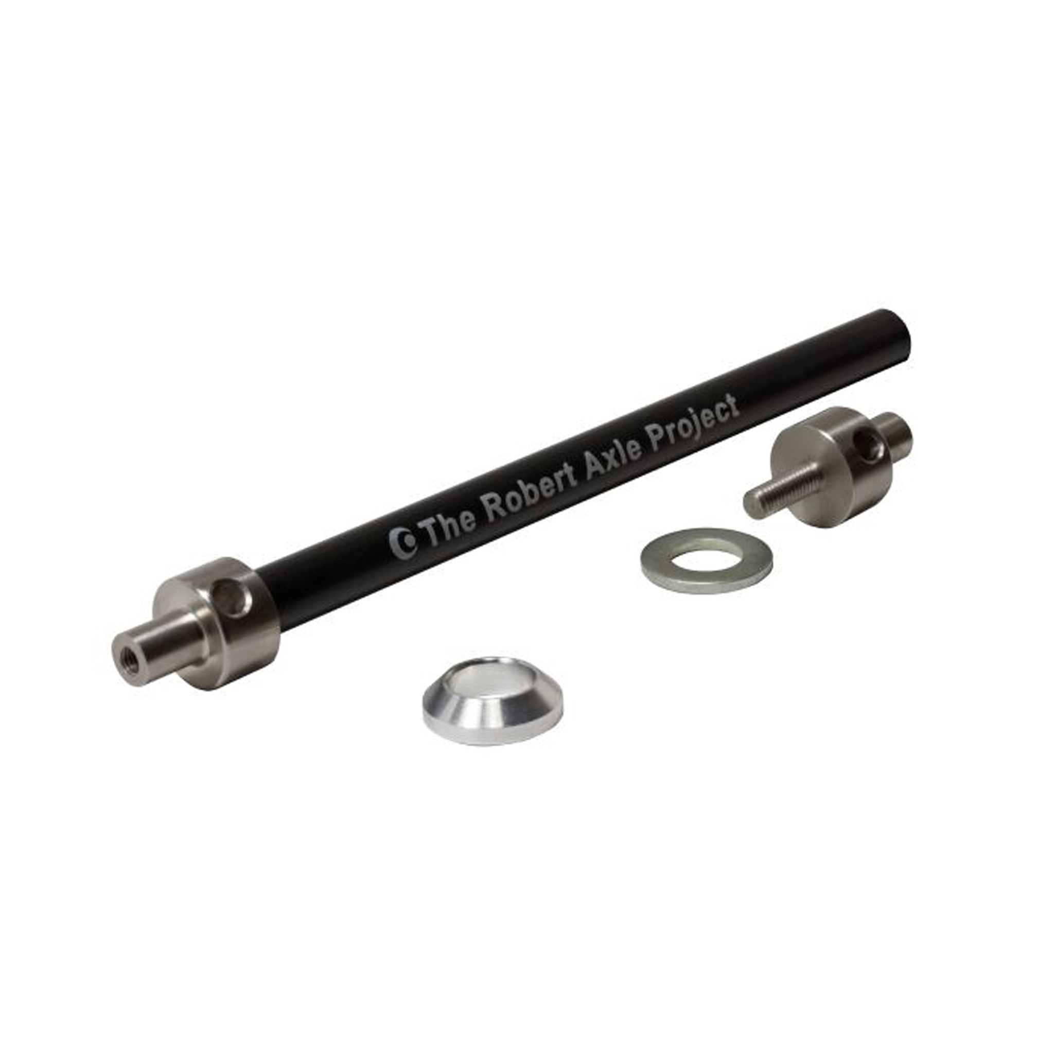 Robert Axle Project Bob Trailer Thru-Axle 1.0x169-184mm - Black Robert Axle Project Bob Trailer Thru-Axle 1.0x169-184mm - Black
