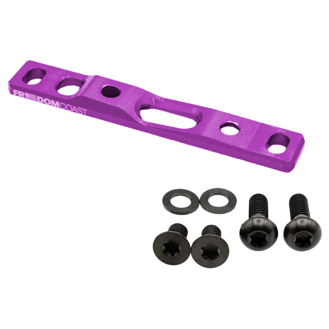 Freedom Coast Flat Mount Brake Adapter Front 0/+20 Purple