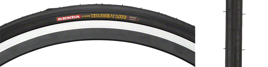 Kenda Koncept Tire - 650c x 23 Clincher, Black, 60tpi variant 2