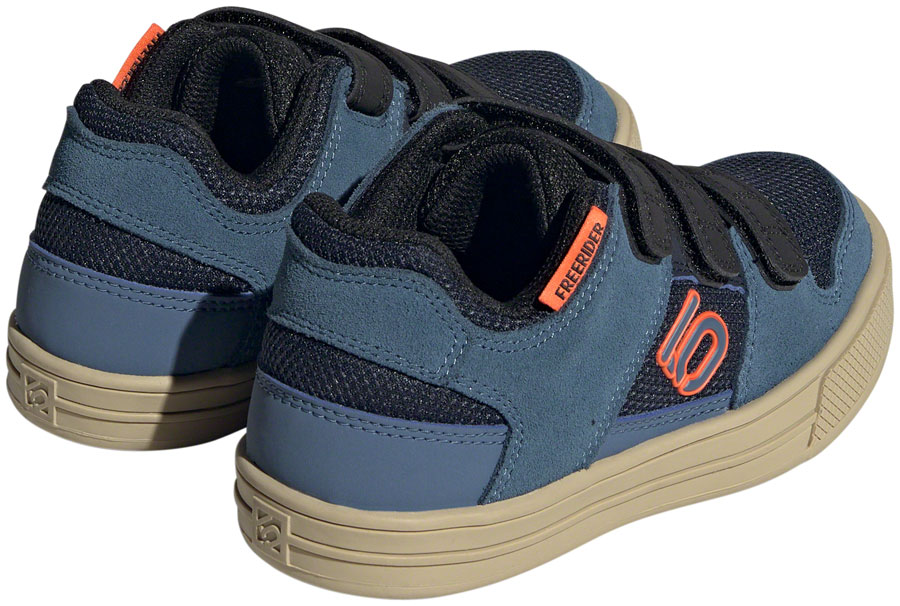 Five Ten Freerider Kid's VCS Flat Shoes - Youth, Legend Ink/Wonder Steel/Impact Orange - Image 2