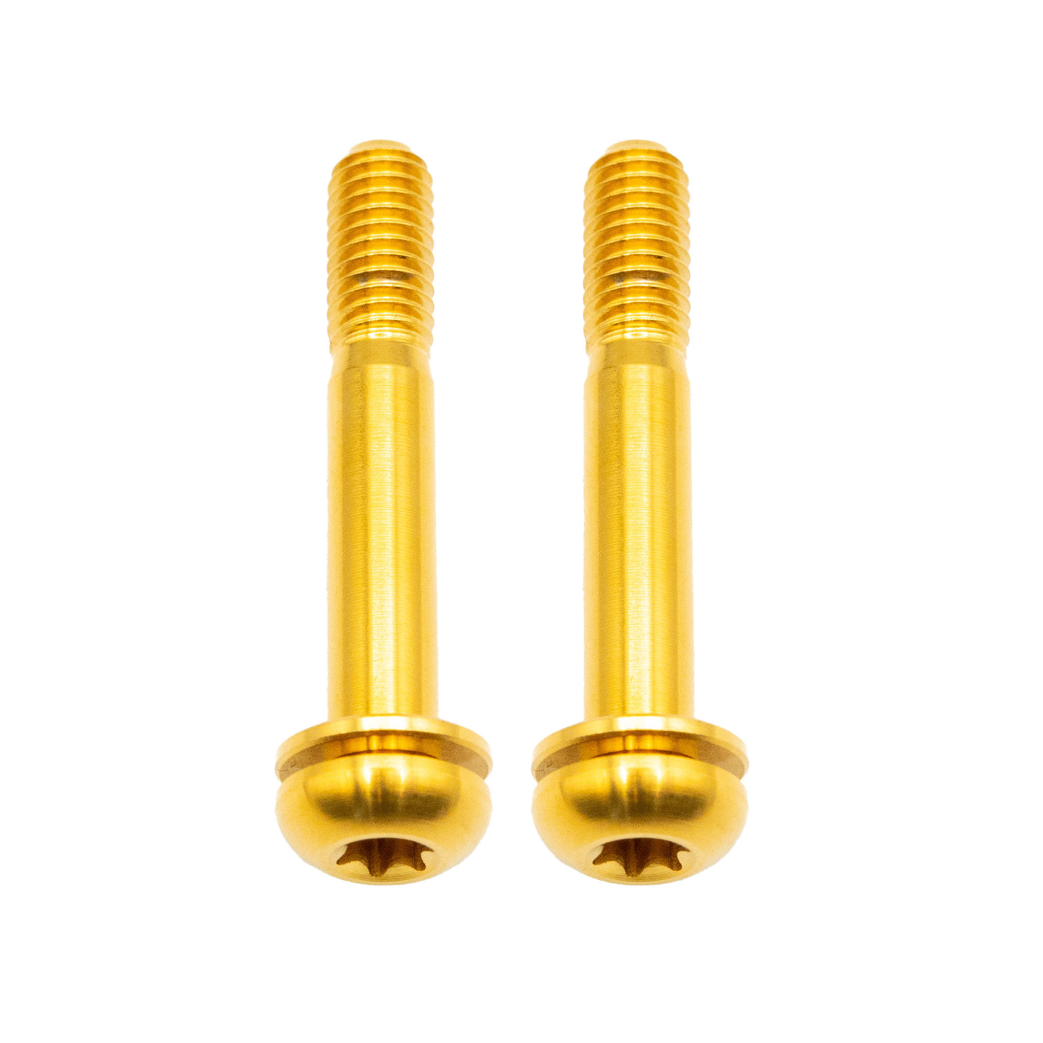 Better Bolts Titanium Flat Mount Bolt Kit 32mm Gold 2/Count