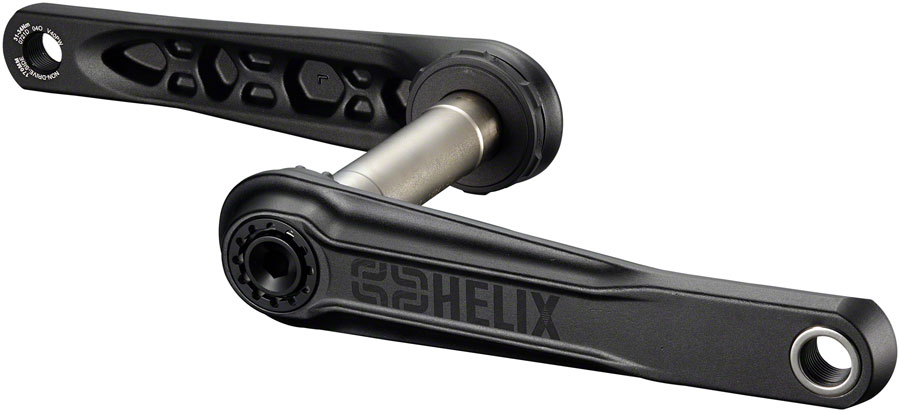 e*thirteen Helix Core Crankset - 73mm 24mm Spindle e*thirteen P3 Connect Interface, Black