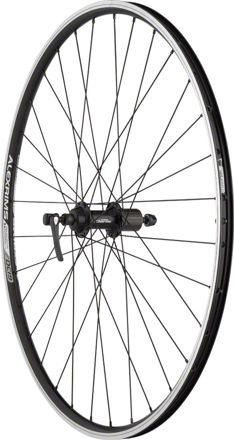 Quality Wheels Value Double Wall Series Rear Wheel - 700 QR x 130mm Rim Brake HG 10 BLK Clincher 32H
