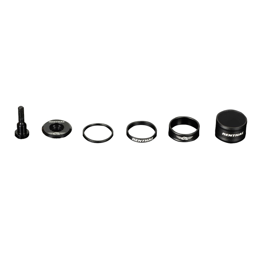 Renthal Top Cap and Spacer Kit 1-1/8'' Black Kit