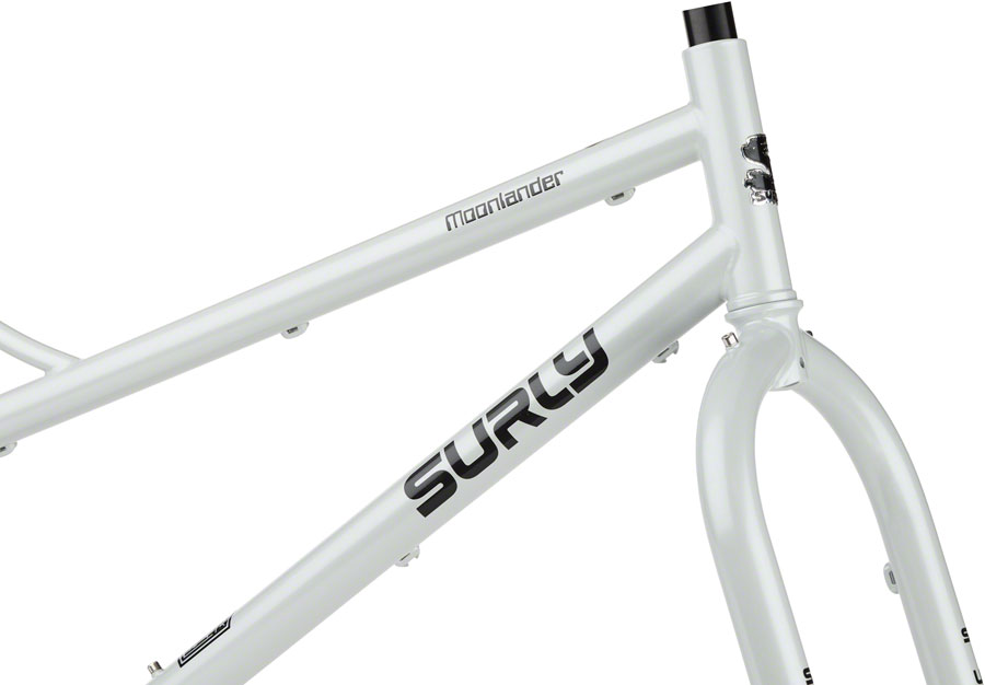 Surly Moonlander Fat Tire Bike Frameset - 24", Steel, Lunar Dust Gray - Image 2