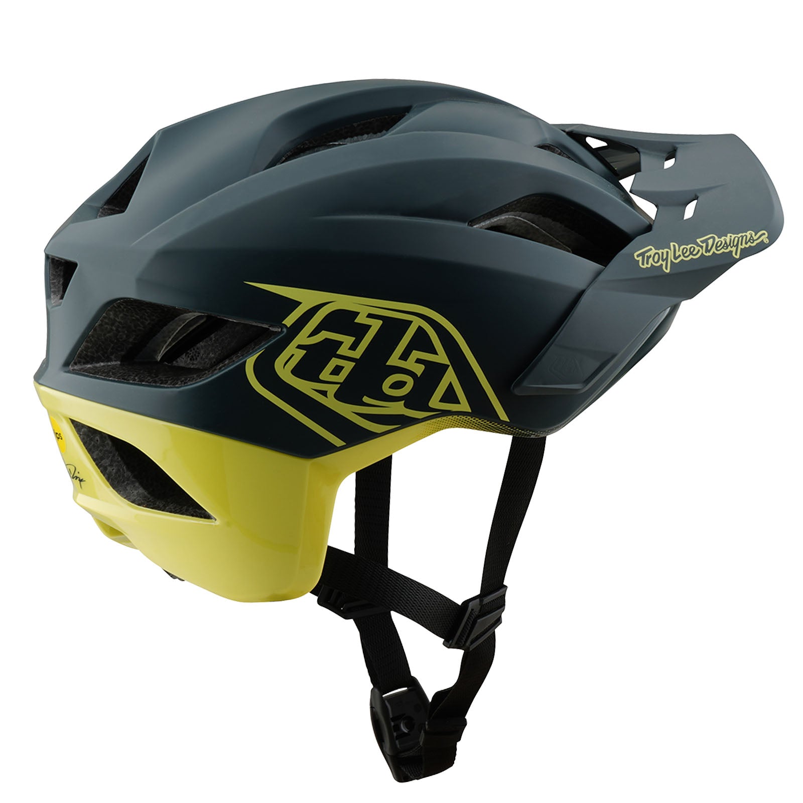 Flowline SE Helmet Badge Gray / Glo Yellow - Image 3
