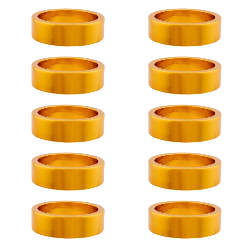 Origin8 Alloy Headset Spacers SHIS Spacer 1-1/8` x 10mm Gold 10 to a bag Alloy