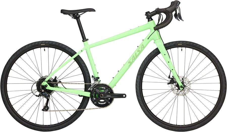 Salsa Journeyer Drop Bar Sora 2x9 Bike - 700c, Aluminum, Citrus Green Salsa Journeyer Drop Bar Sora 2x9 Bike - 700c, Aluminum, Citrus Green