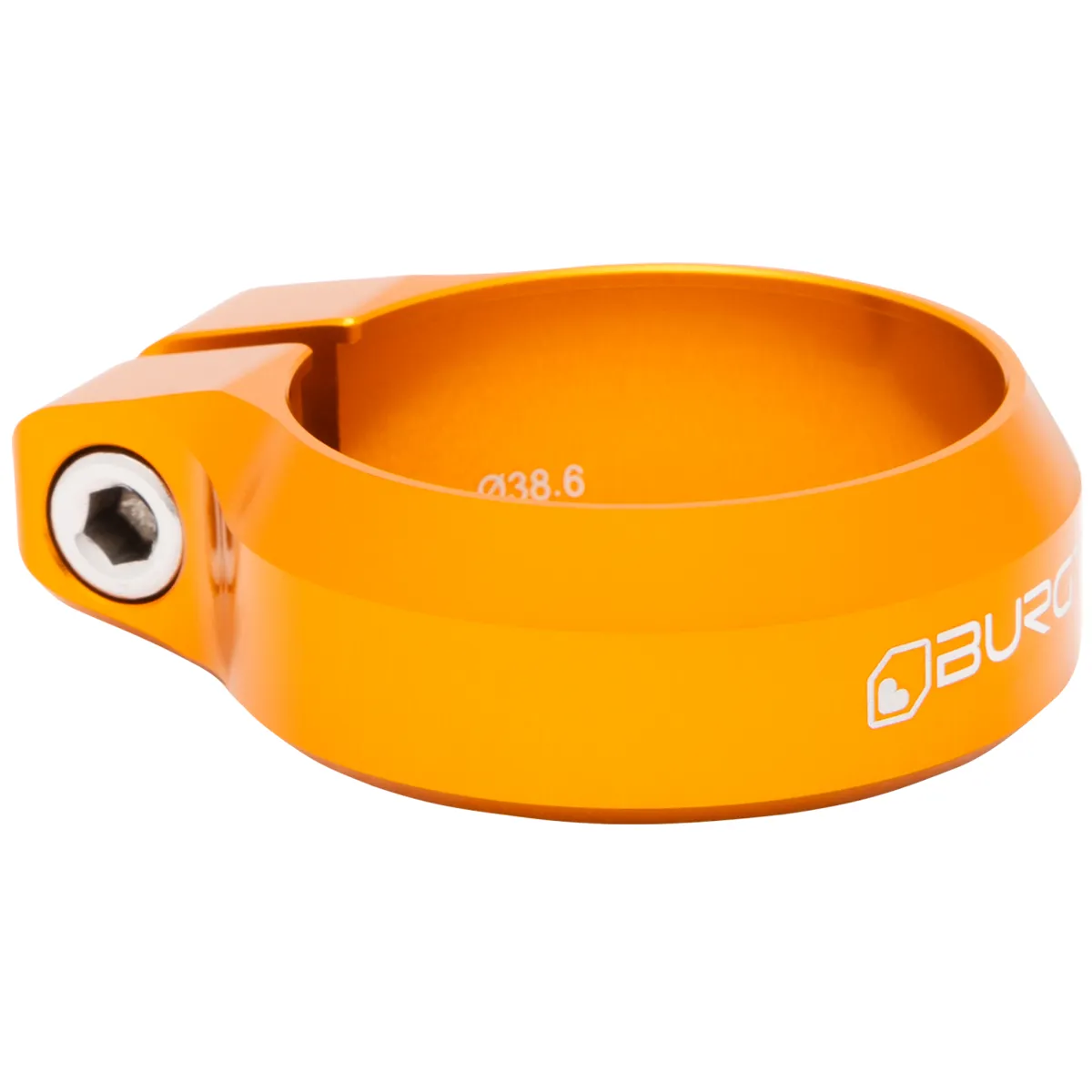 Burgtec Seat Clamp 38.6mm Iron Bro Orange Burgtec Seat Clamp 38.6mm Iron Bro Orange