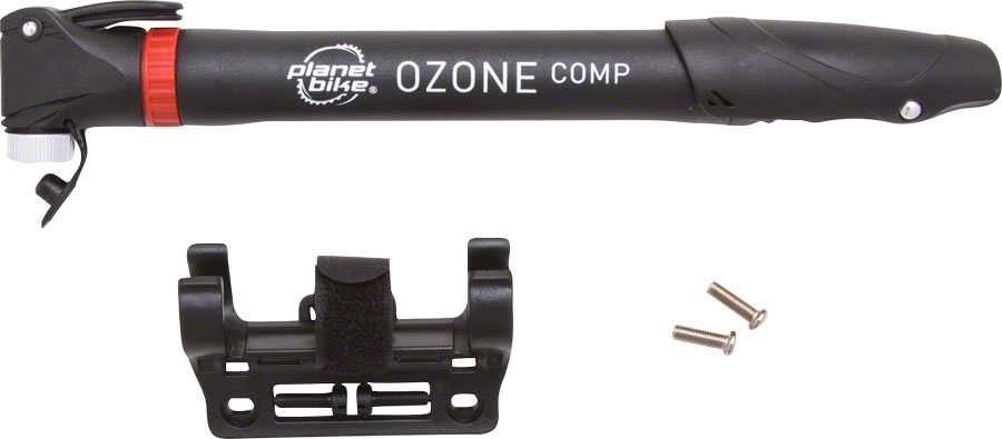 Planet Bike Ozone ATB Comp Frame Pump: Presta/Schrader Black