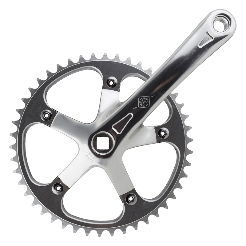 Origin8 SST 170x46 103mm JIS Square Taper crankset silver/silver Origin8 SST 170x46 103mm JIS Square Taper crankset silver/silver