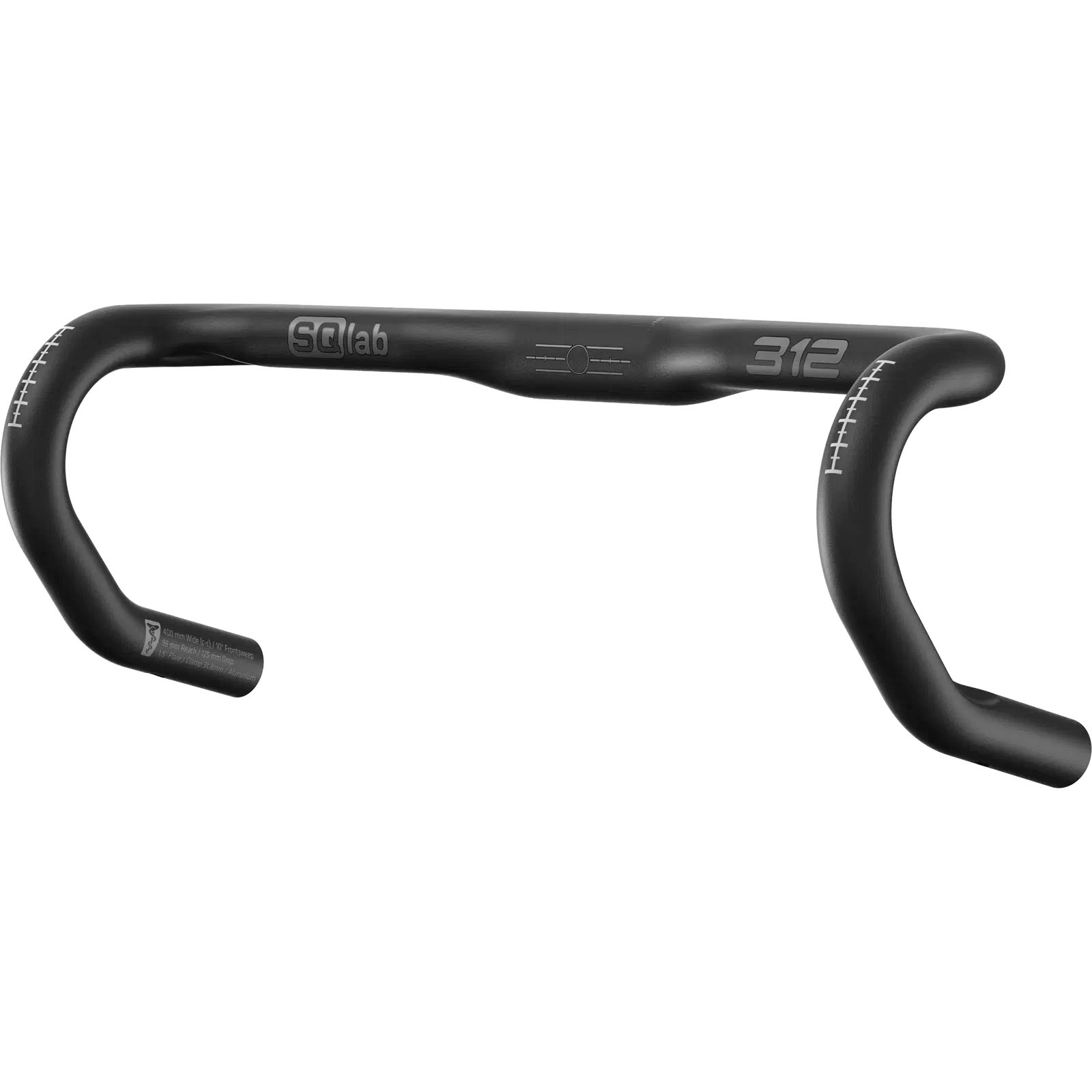 SQlab 312 Ergonomic Road Bar (31.8) 40cm Black