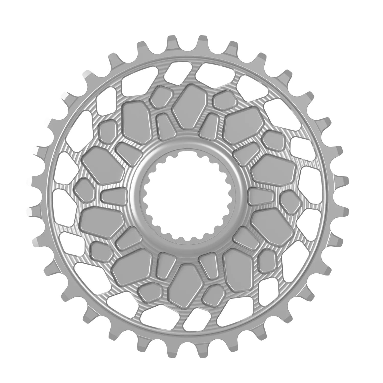 Works Components GEO Chainring Shimano DM 32T Boost 3mm Slv