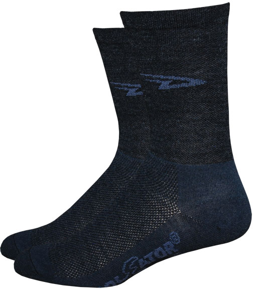 DeFeet Wooleator 5" D-Logo Socks - Charcoal