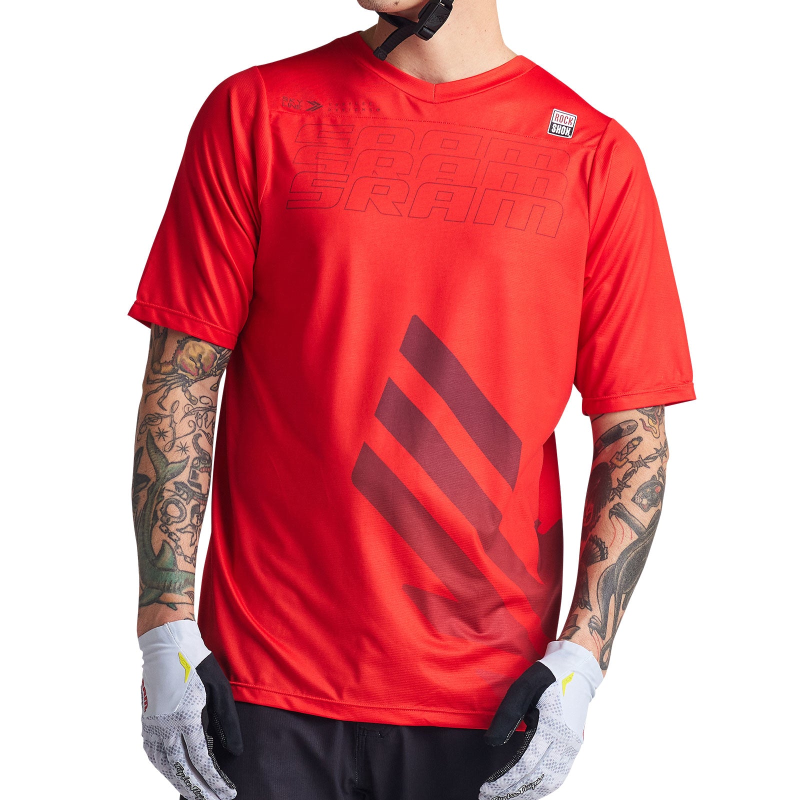 Skyline SS Jersey SRAM Eagle One Fiery Red - Image 5