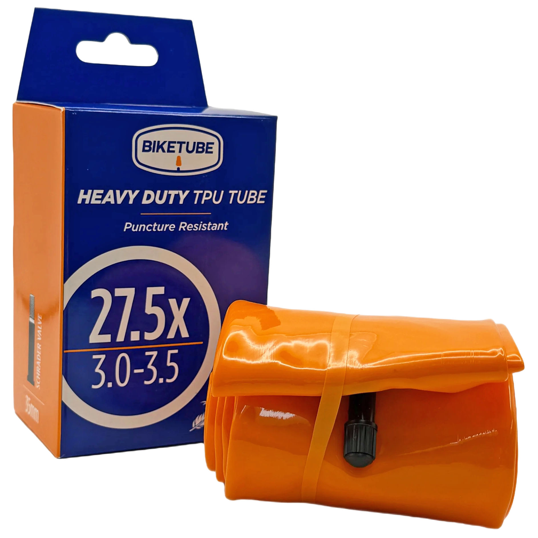 BikeTube Heavy Duty EBike Tube 27.5x3.0-3.5" SV 35mm