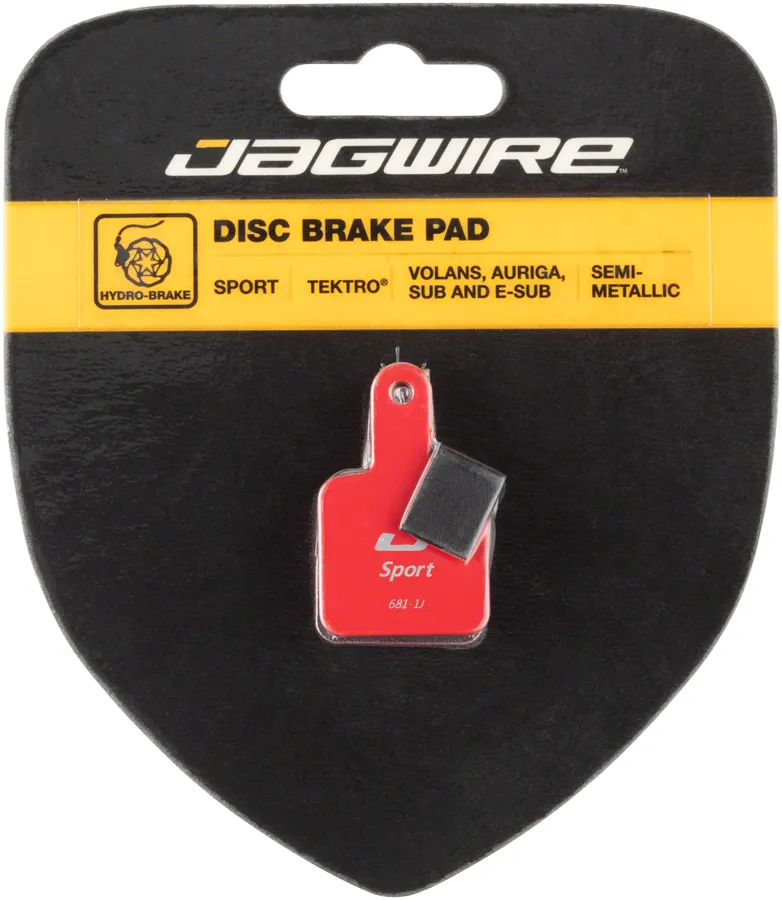 Jagwire Mountain Sport Semi-Metallic Disc Brake Pads Tektro Volans Auriga Auriga SUB Auriga E-SUB Jagwire Mountain Sport Semi-Metallic Disc Brake Pads Tektro Volans Auriga Auriga SUB Auriga E-SUB
