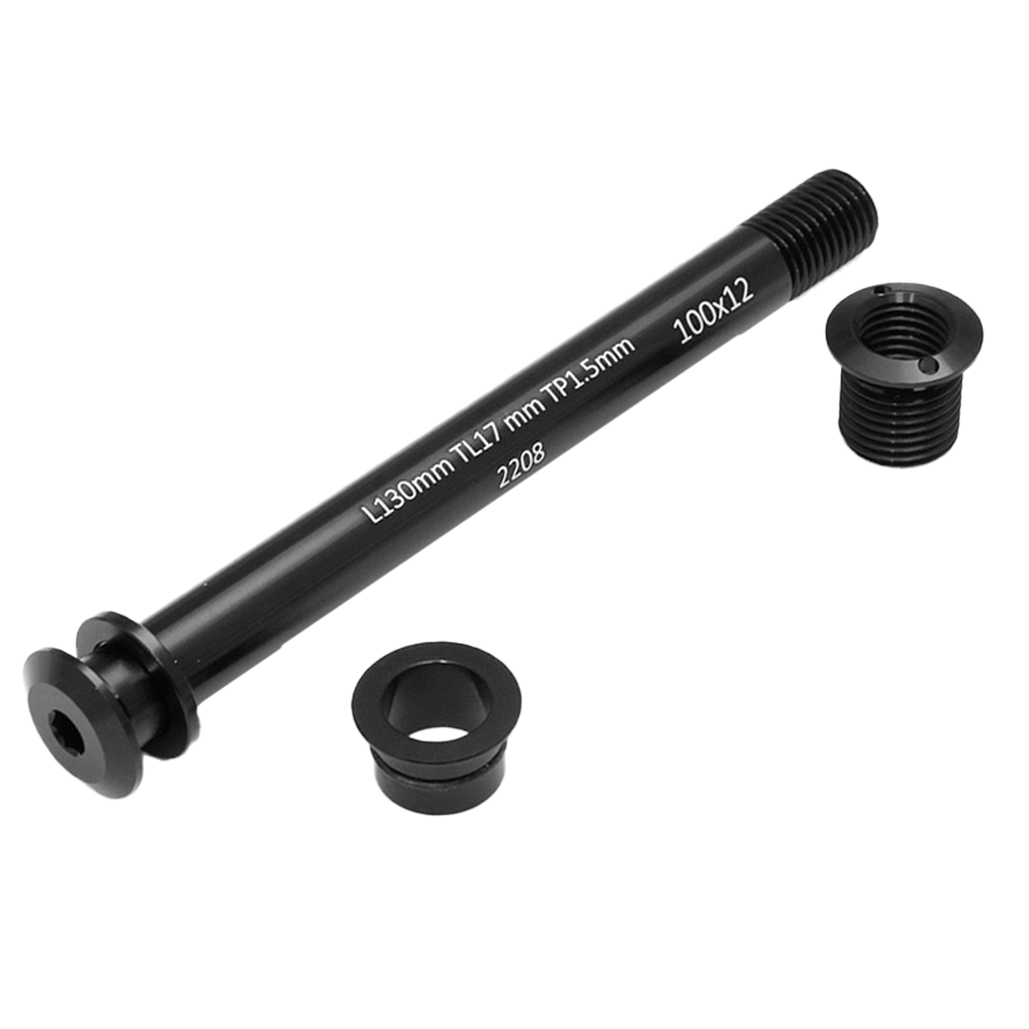 Suzue Thru Axle converter 15mm to 12mm Black