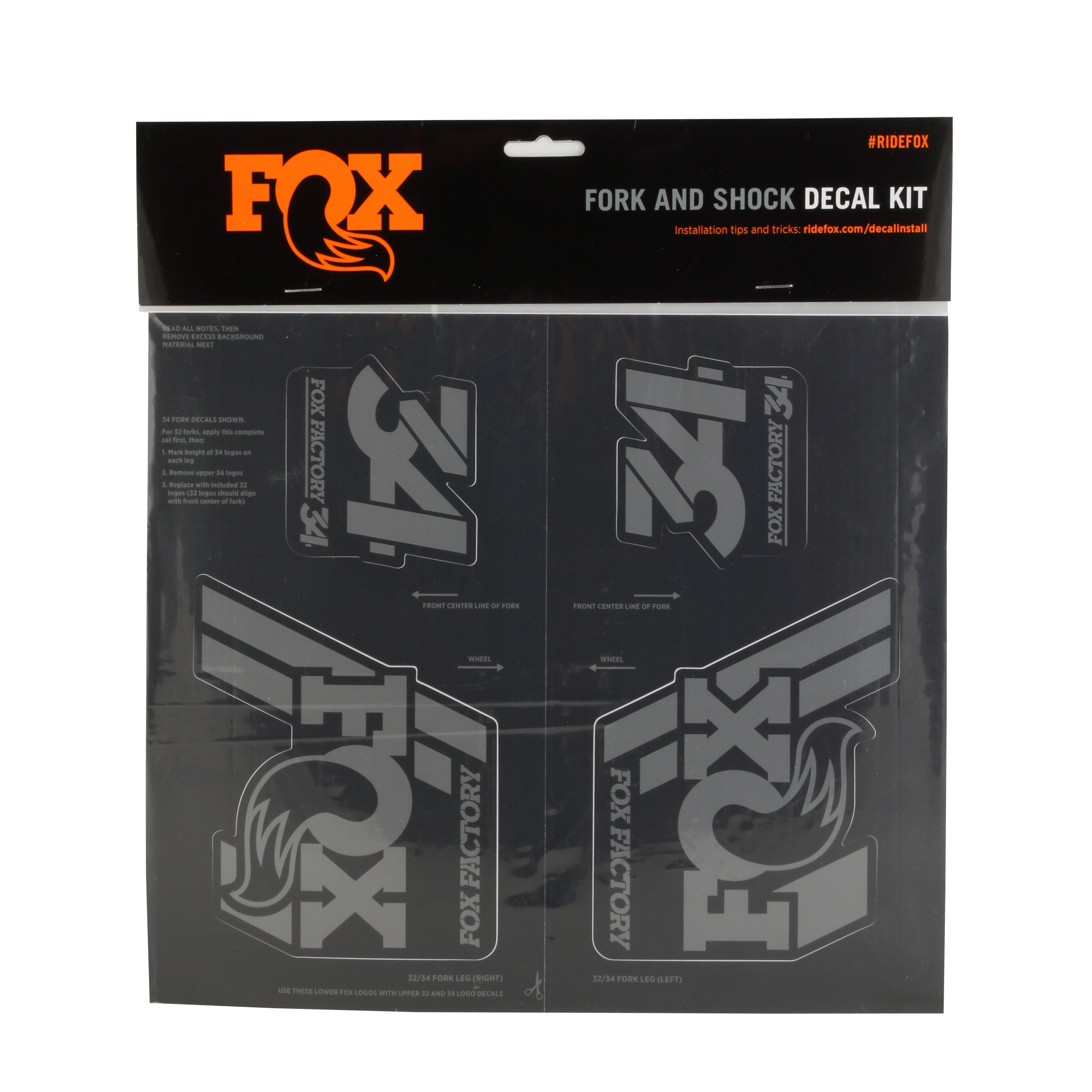 Fox Shox Heritage Decal Kit