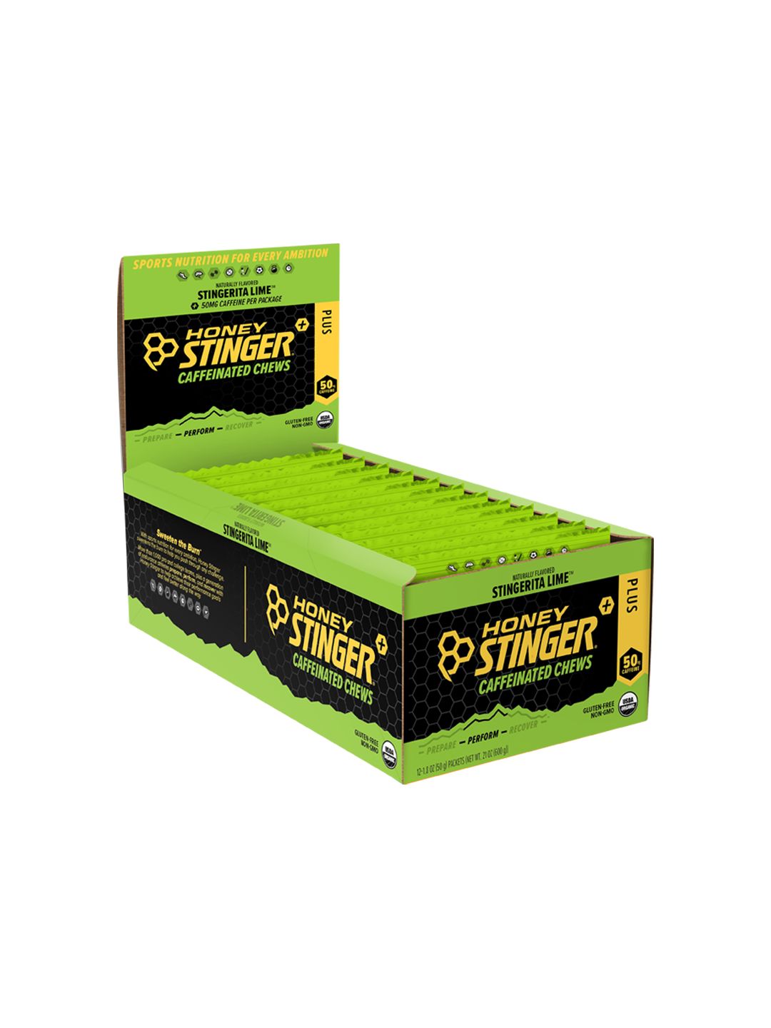 Supplement Honey Stinger Chews Stngrit Lime Caffeine 12 Pack