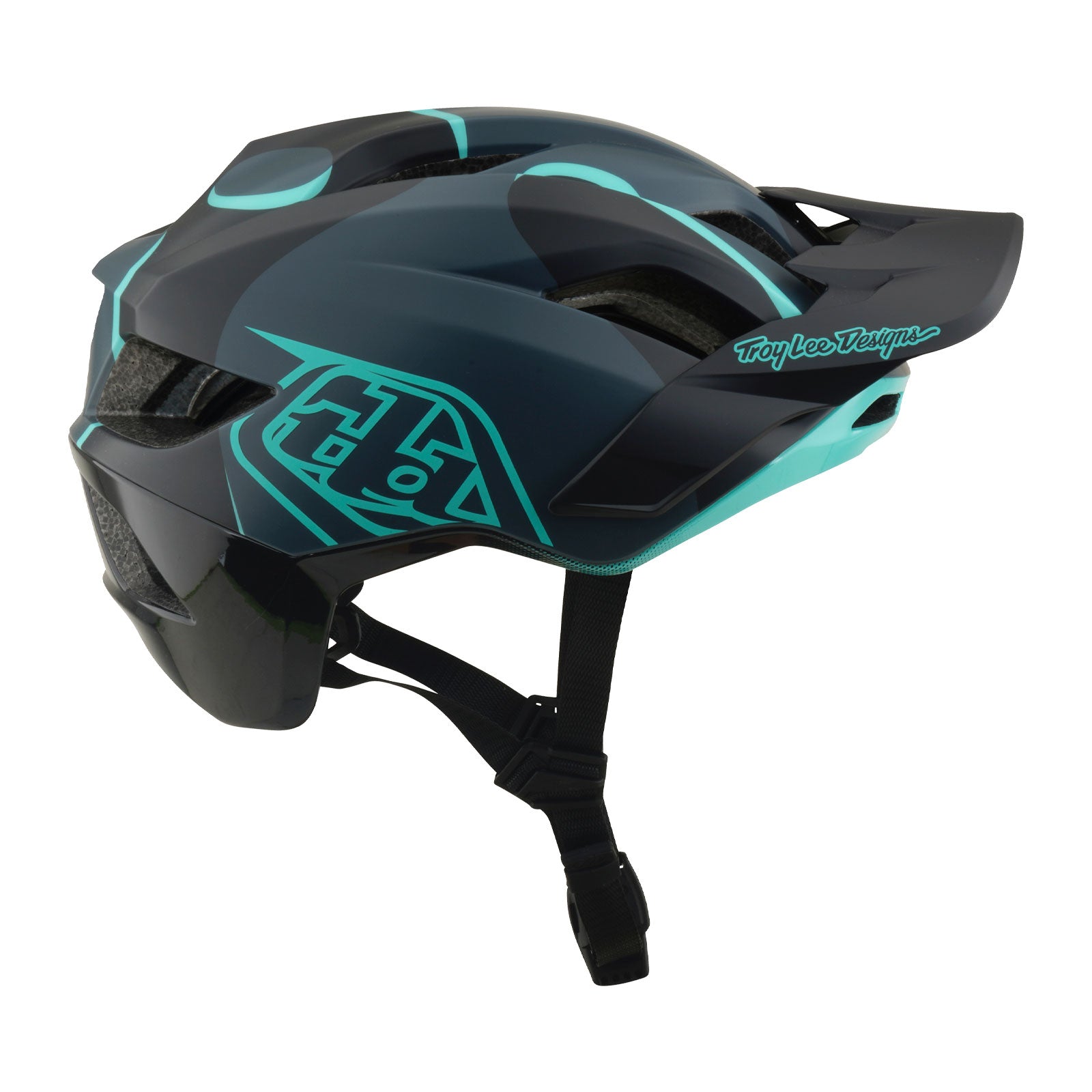 Flowline SE Helmet Badge Carbon / Real Teal - Image 6