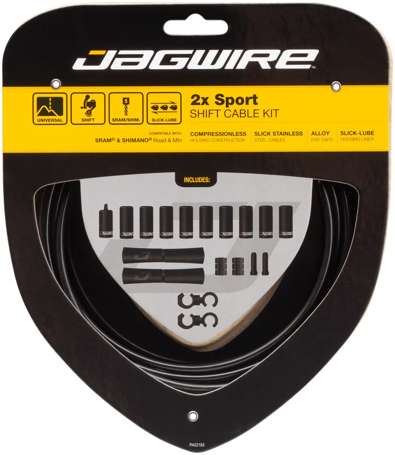 Jagwire 2x Sport Shift Cable Kit - SRAM/Shimano