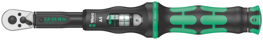 Wera Click-Torque A 5 Torque Wrench - with Reversible Ratchet 1/4" Wera Click-Torque A 5 Torque Wrench - with Reversible Ratchet 1/4"