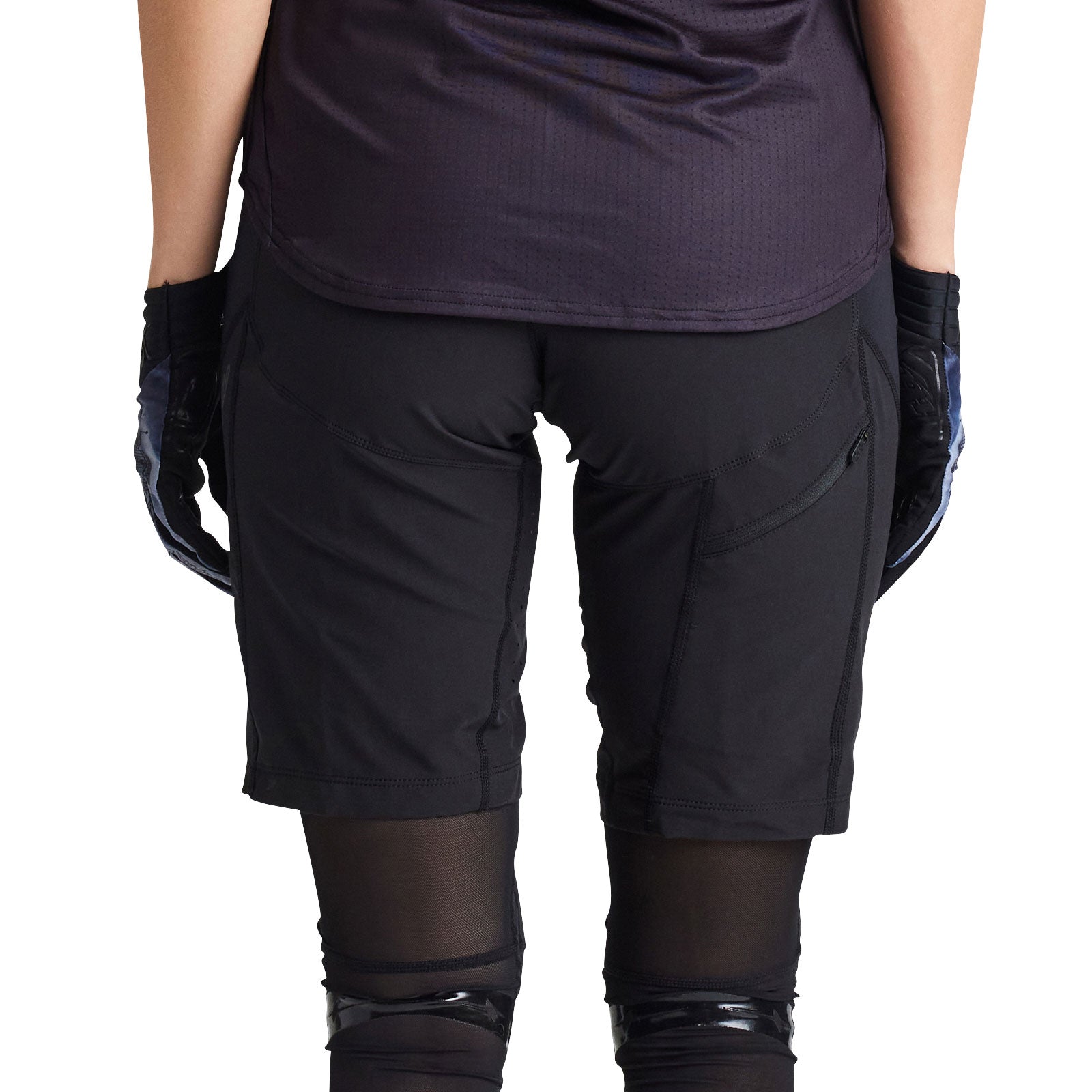 Womens Luxe Short No Liner Solid Black - Image 9