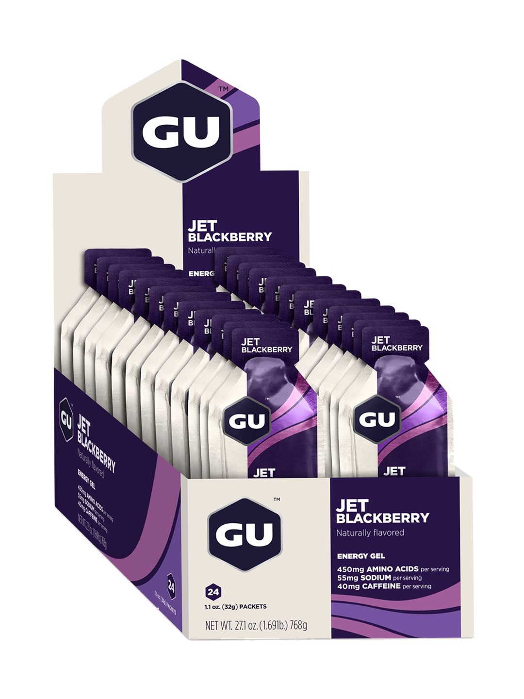 Supplement GU Gel Jet Blackberry 24 Pack