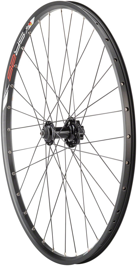 Quality Wheels Value Double Wall Series Disc Front Wheel - QR x 100mm 6-Bolt, Black variant 2