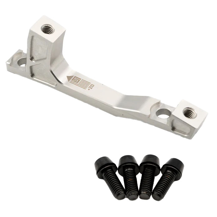 Freedom Coast Post Mount Brake Adapter 160/180mm+20 Silver